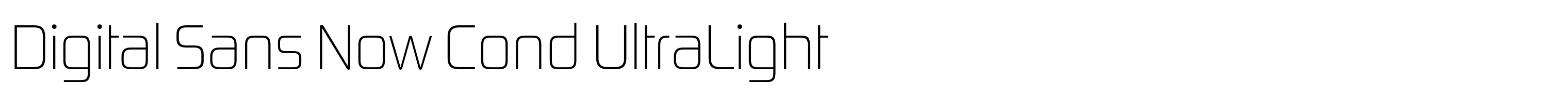 Digital Sans Now Cond UltraLight